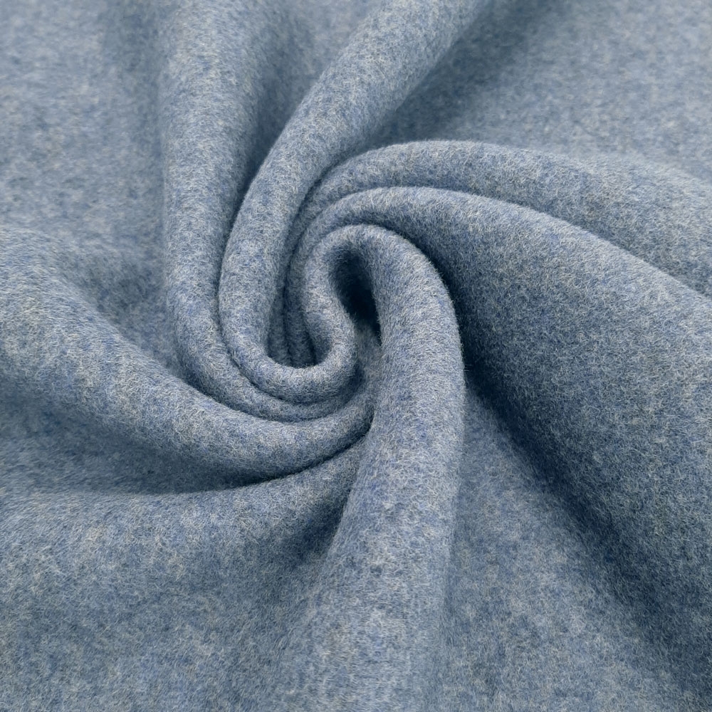 Organic Cotton Fleece - Pile di cotone di alta qualità – Cotone biologico - Blu melange