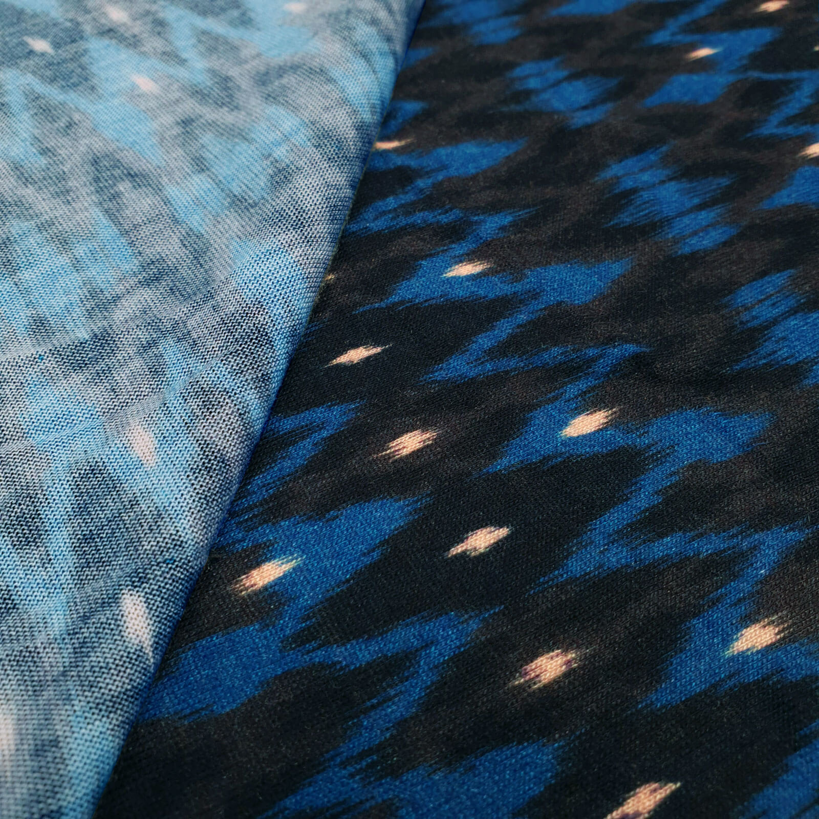 Diallo - Maglia in cotone con disegno - Blu-Nero-Rosé