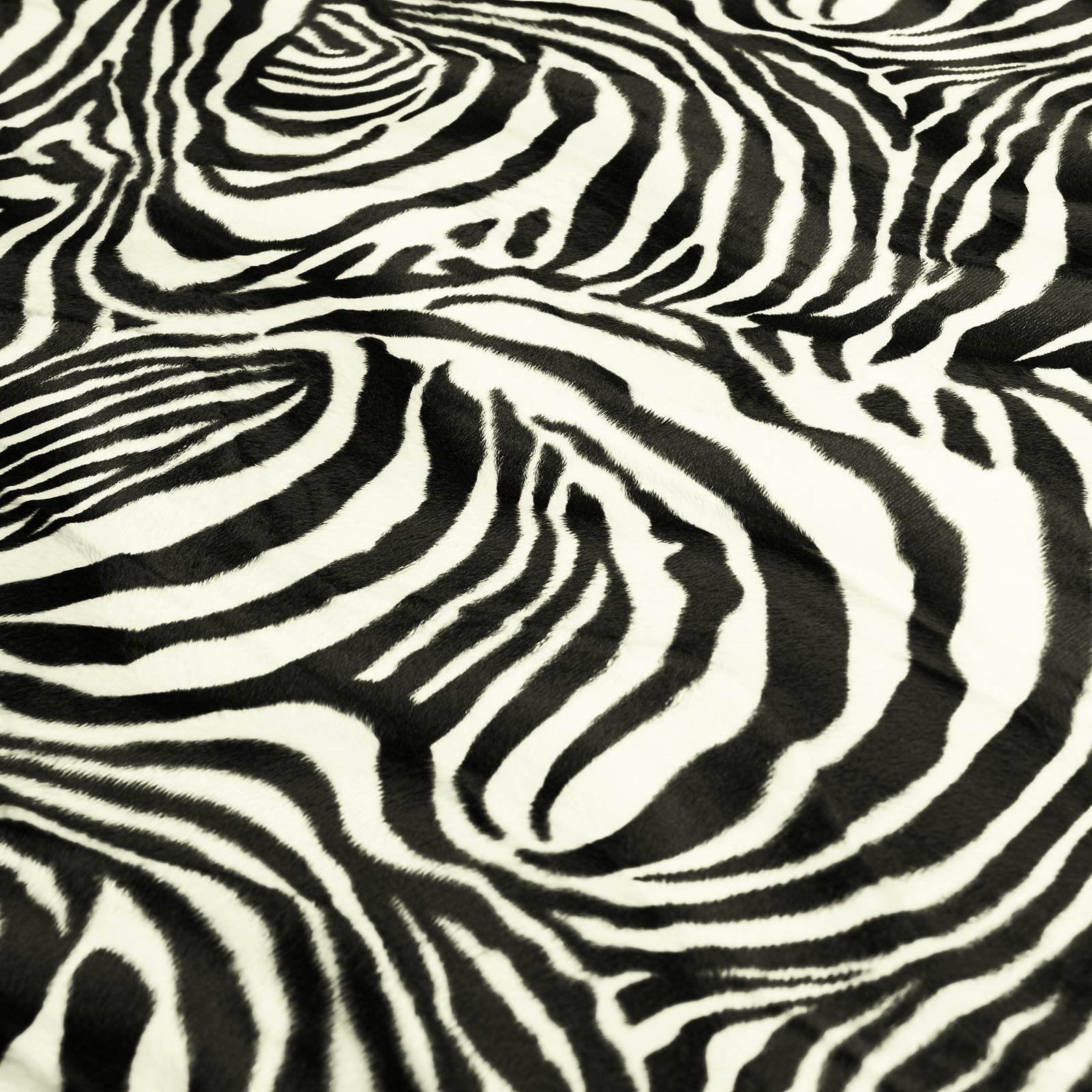 Zebra Pelliccia intrecciata zebrata (passi da 10 cm)