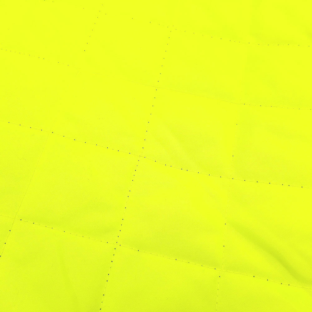 Supervisibile - Tessuto esterno trapuntato Trapuntatura a quadri - tessuto leggero 1B - Nero/giallo chiaro EN20471 