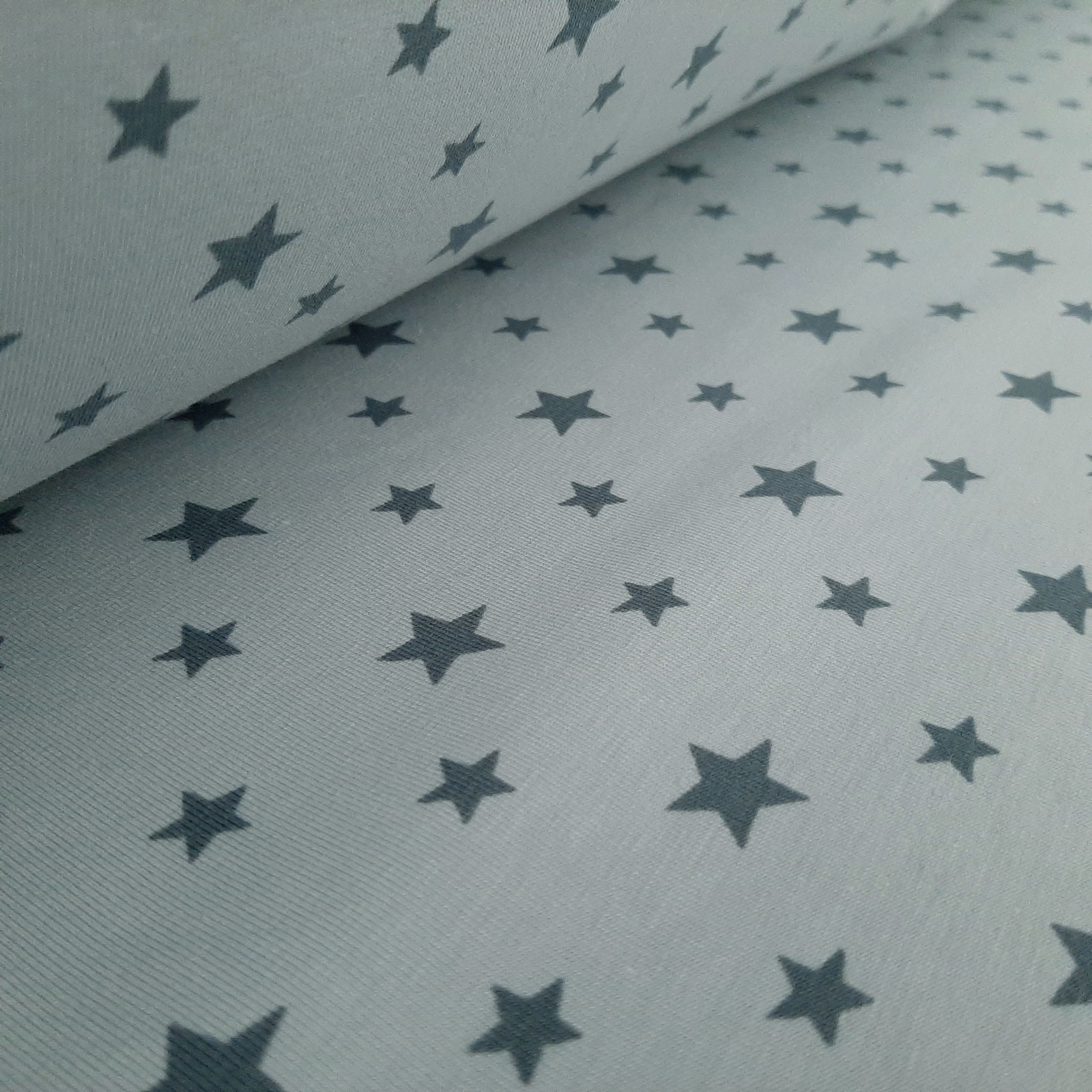 Stella - Maglia di cotone Starry night - Chiaro grigio