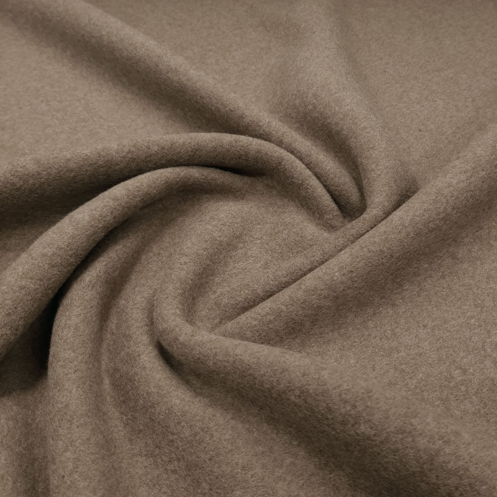 Organic Cotton Fleece - Pile di cotone di alta qualità – Cotone biologico - Taupe Melange
