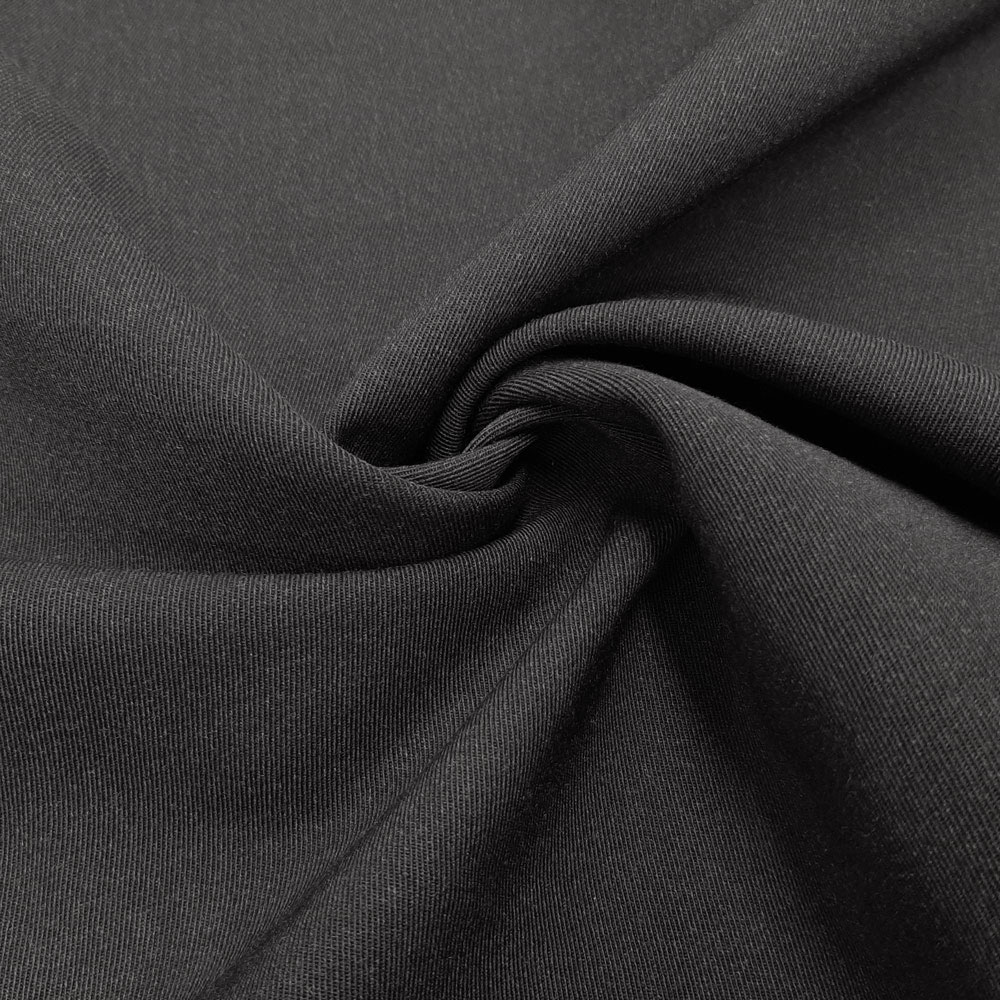 Franka - Panno uniforme di lana Gabardine / Panno di lana Trevira - Antracite melange
