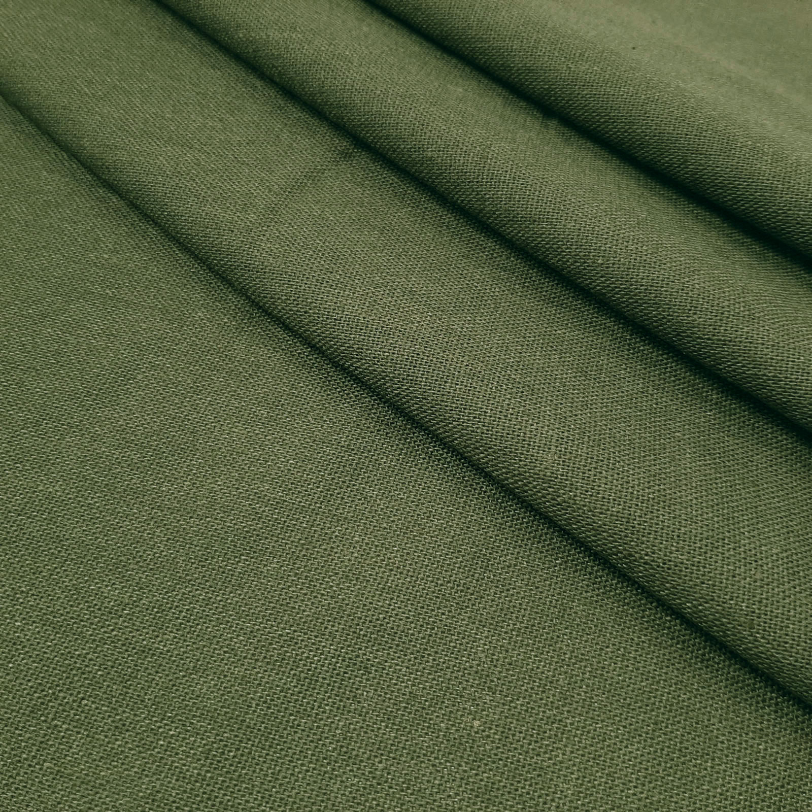 Bella - tessuto naturale di cotone e lino – Olive