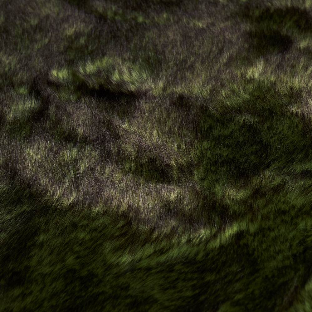 Forest Wolf - pelliccia sintetica (verde scuro/beige-marrone) scalini 10cm