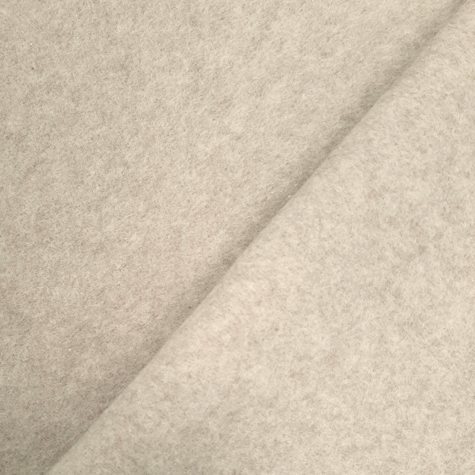 Organic Cotton Fleece - Pile di cotone di alta qualità – Cotone biologico - Beige melange