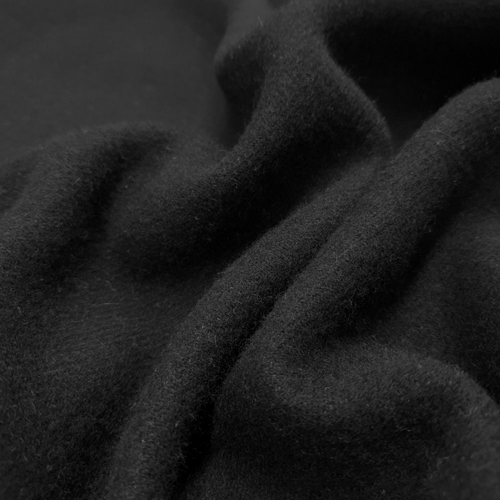 Manal - Tessuto in lana velour - grigio-nero