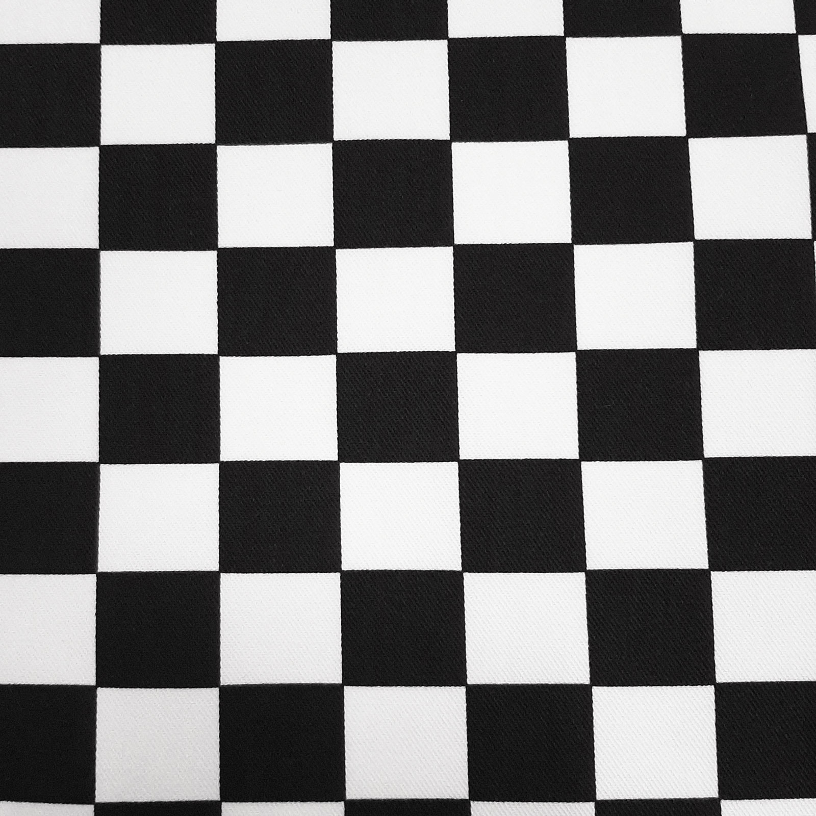 Tessuto stampato Quadro - a quadretti - a scacchi bianchi e neri