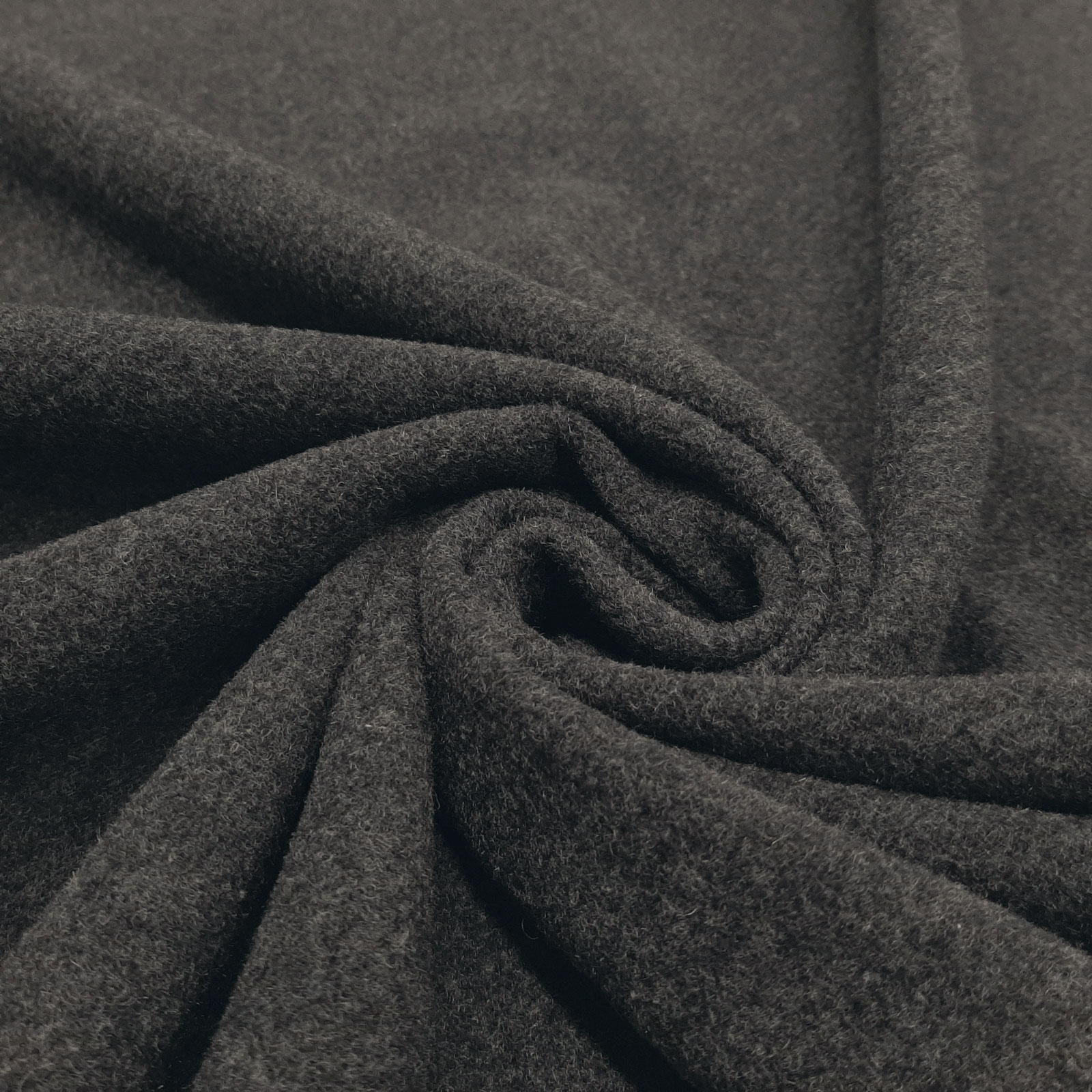 Mountain - Tessuto in lana cashmere, lana per cappotti - Grigio scuro-melange