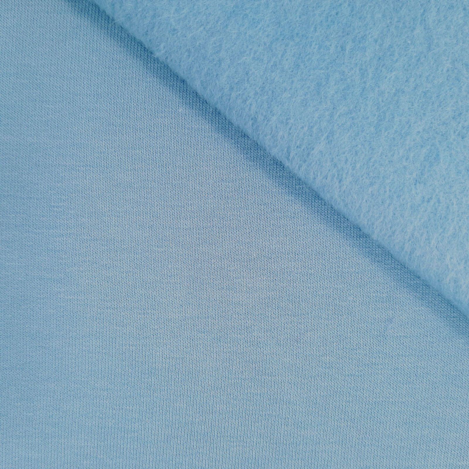 Tessuto felpa di cotone - Sweden blue