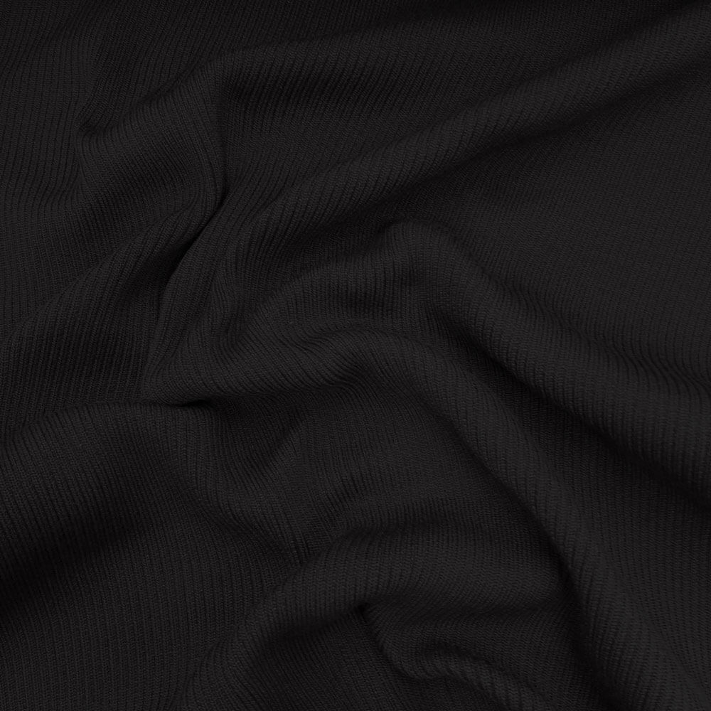 Viola - Vita lavorata a maglia - Tessuto con risvolto – Nero - per 10 cm