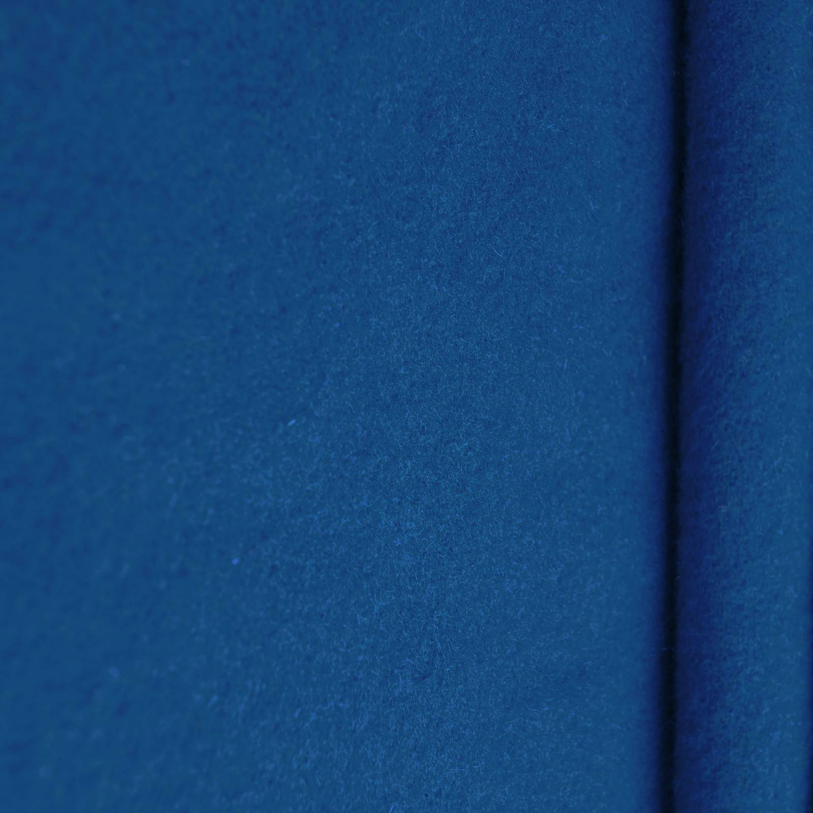 Gaby - Tessuto per tende e decorazioni in lana, velluto di lana - Blu Reale