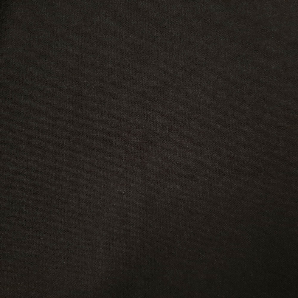 Alice - Mollettone di cotone – nero – ruvido su un lato
