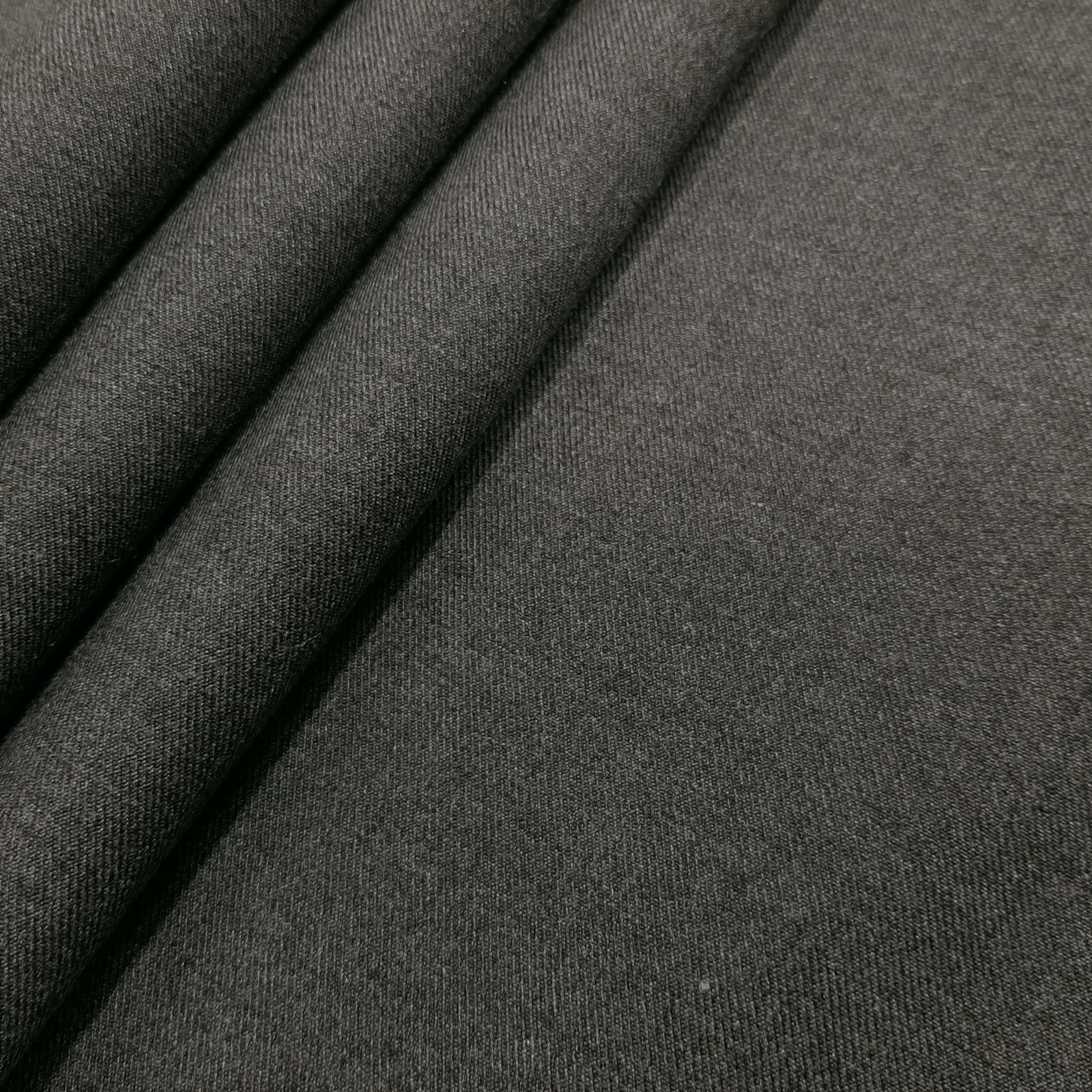 Zafer – Tessuto da rivestimento in lana aramidica - Ignifugo - Grigio scuro melange