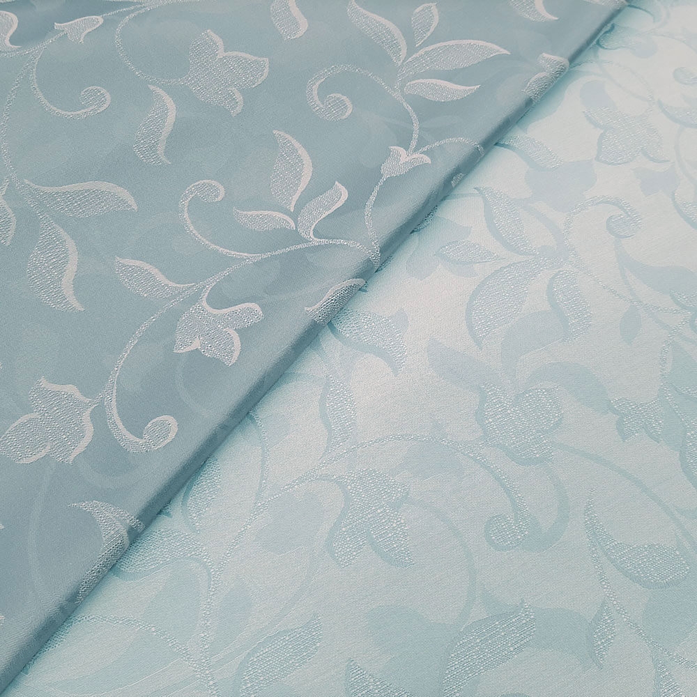 Jacquard Hanni - tessuto per tende e tovaglie - blu cristallo