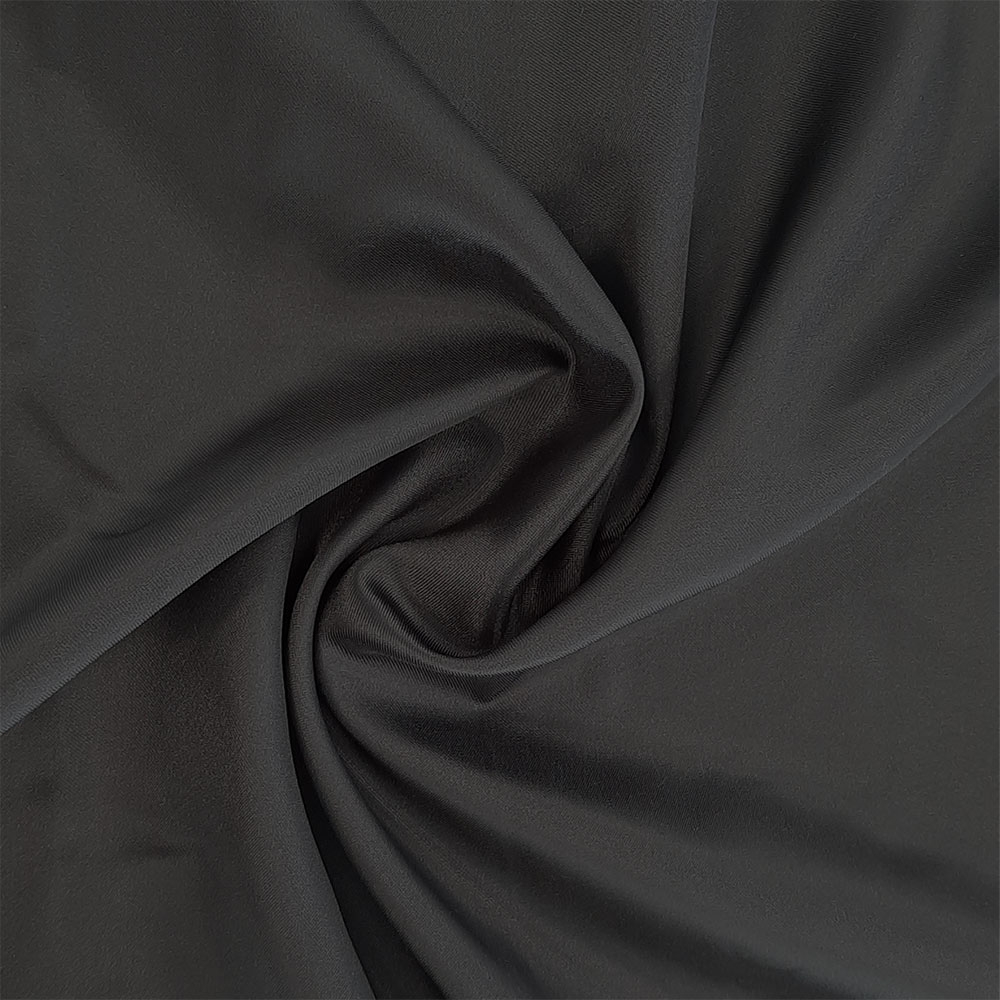 Satin Julie - Elegante tessuto per abbigliamento – Nero