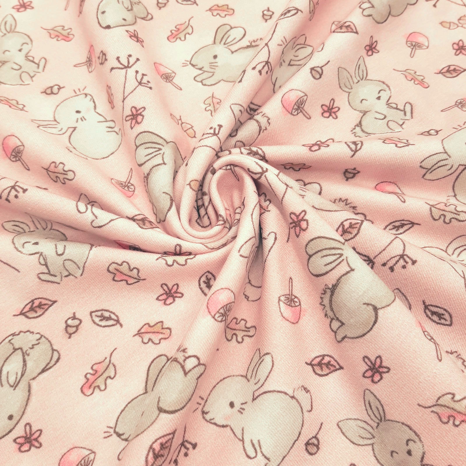 Sweet Bunny - jersey di cotone Öko-Tex® - Rosa