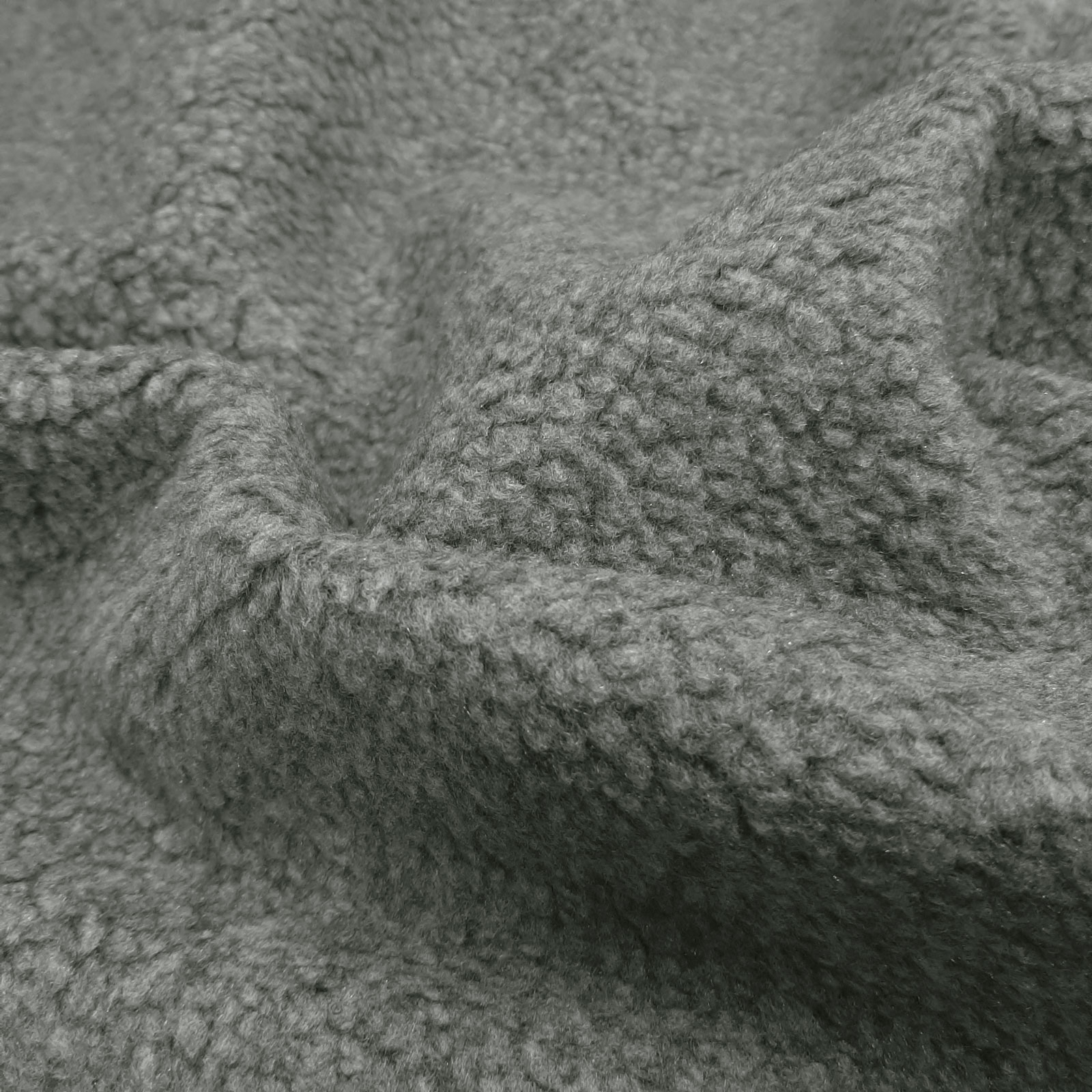 Addy - Pelle di agnello a doppia trama in lana termica / maglia – Grigio