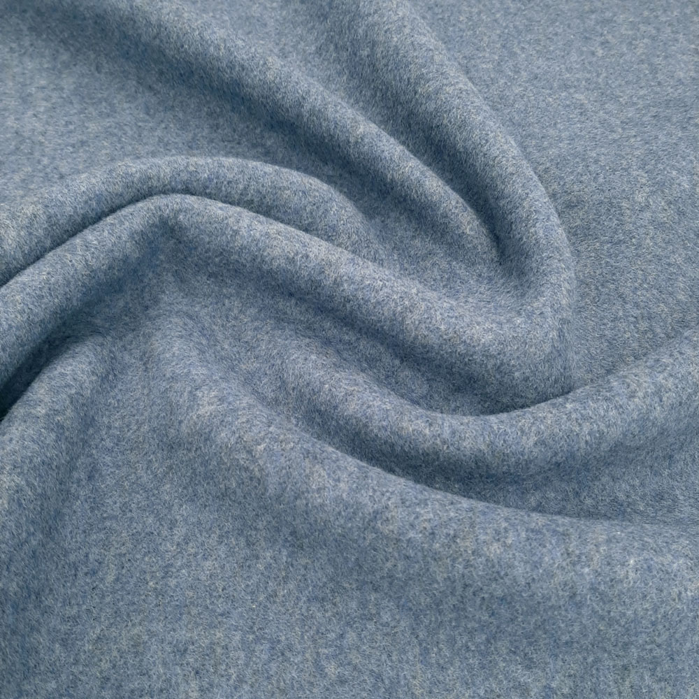 Organic Cotton Fleece - Pile di cotone di alta qualità – Cotone biologico - Blu melange