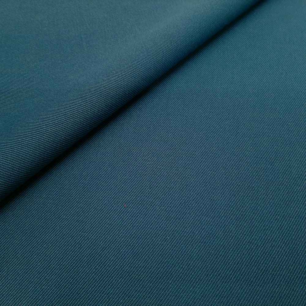 Franka - Panno uniforme di lana Gabardine / Panno di lana Trevira - Petrolio